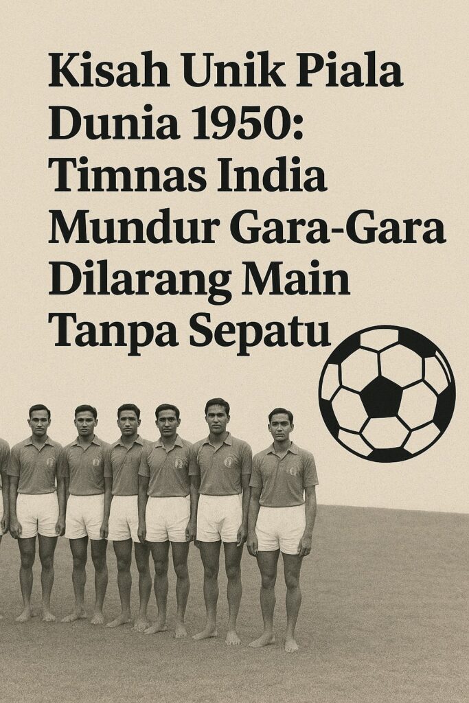 Kisah Unik Piala Dunia 1950: Timnas India Mundur Gara-Gara Dilarang Main Tanpa Sepatu