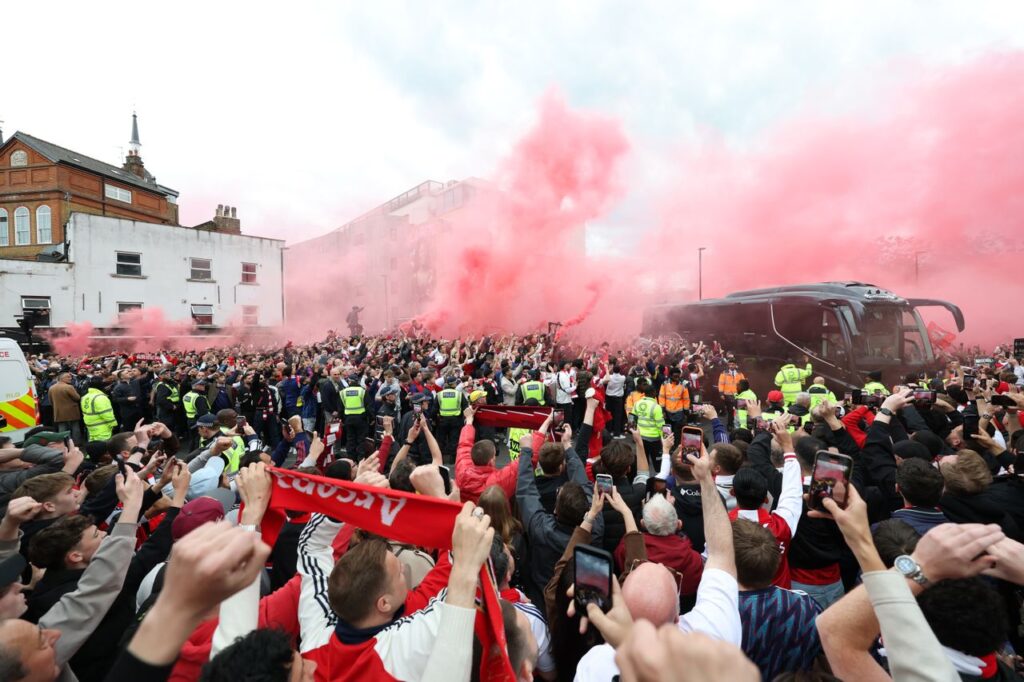 Parade trofi Arsenal setelah Liga Champions dan Premier League