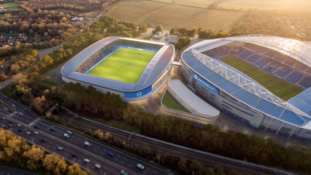 Stadion baru Brighton untuk sepak bola wanita yang inovatif